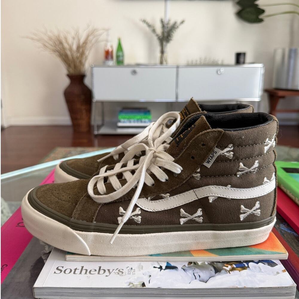Vans x WTAPS OG Sk8 Hi LX Bones Sneakers Olive Green